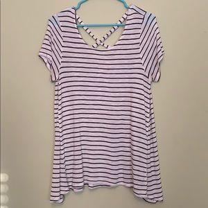 Striped A-line tshirt
